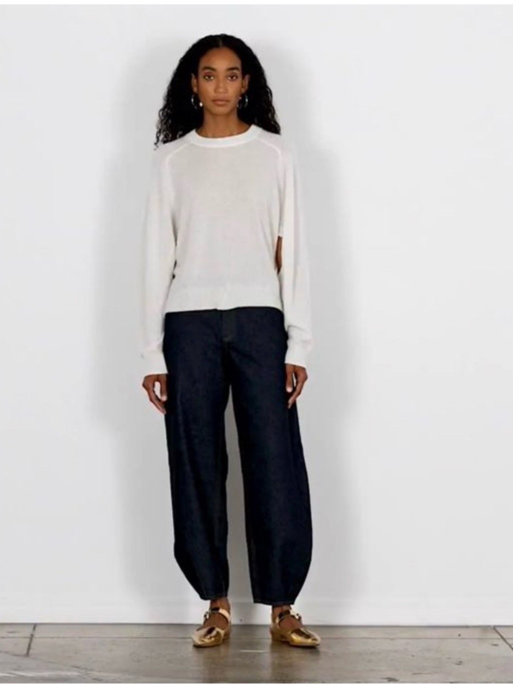 Tibi Indigo denim Brancusi jeans